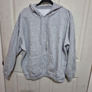 BoohooMAN Light Gray Hoodie